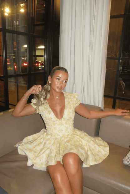Juliette | Floral Mini Dress - Lora Toronto