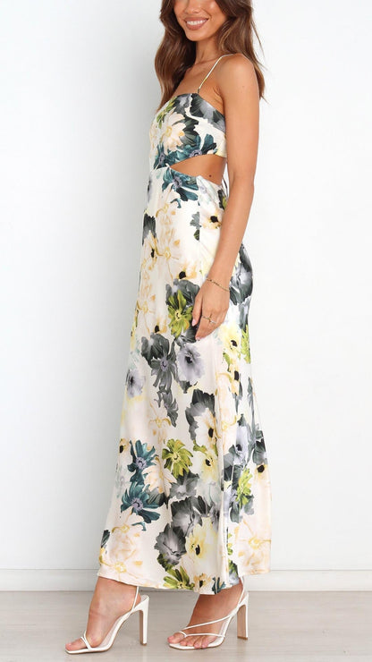 Lena | Floral Elegance Maxi Dress - Lora Toronto
