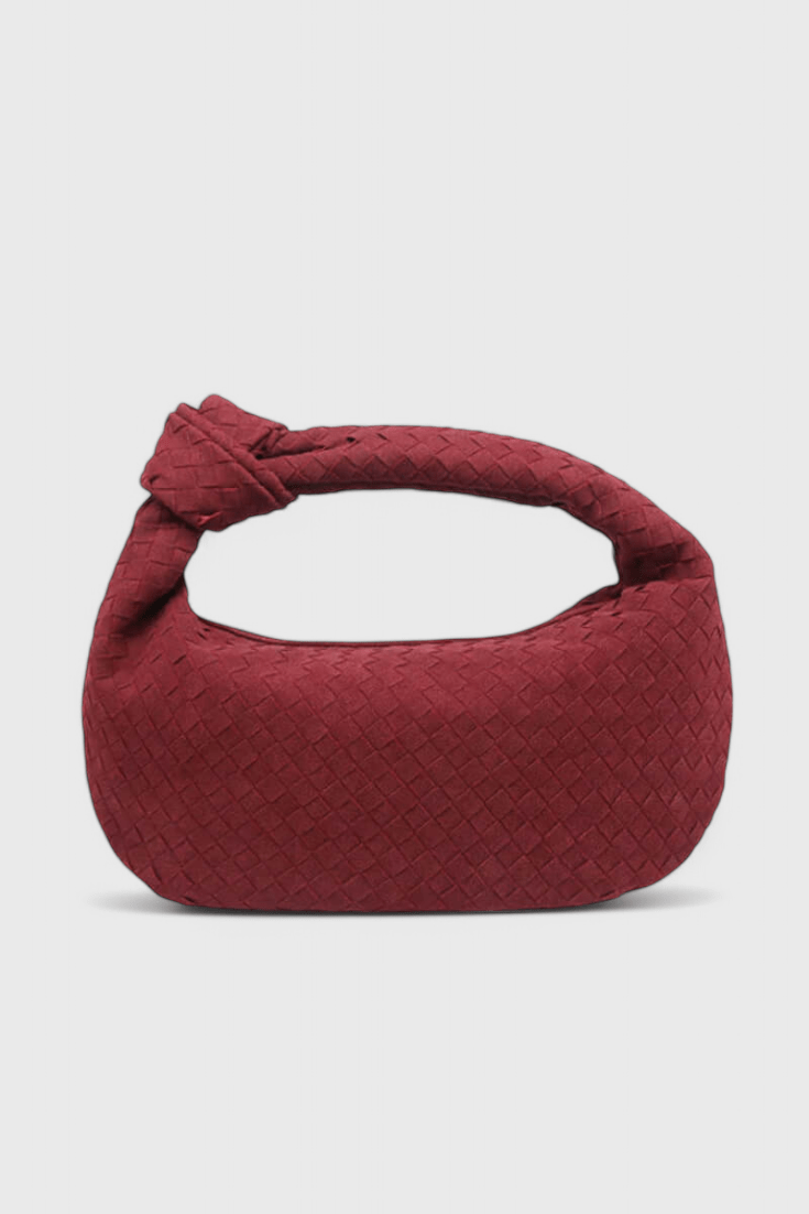 Lila Medium Woven Bag with Knot Detail - Lora Toronto