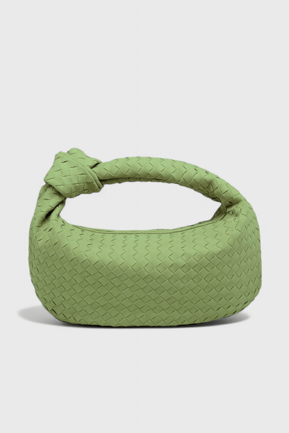 Lila Medium Woven Bag with Knot Detail - Lora Toronto