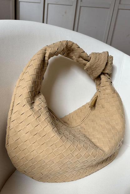 Lila Medium Woven Bag with Knot Detail - Lora Toronto