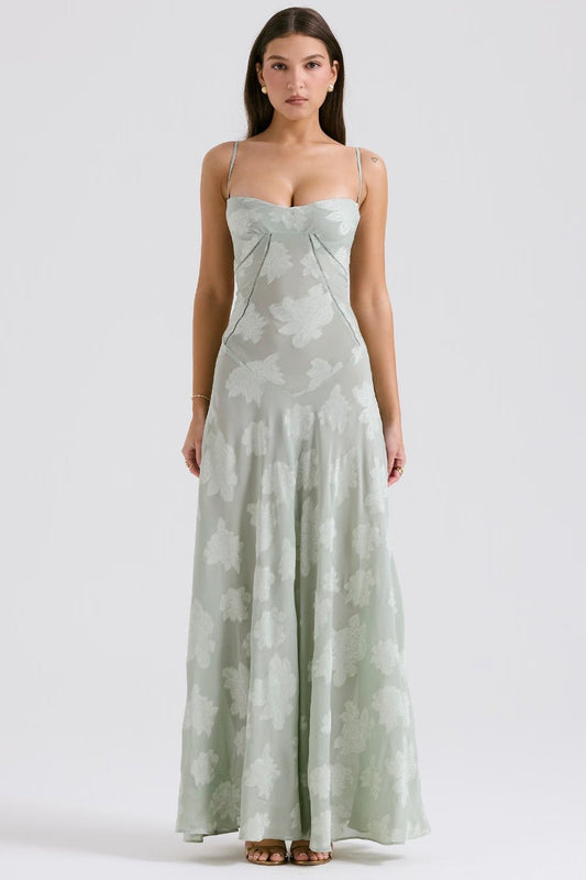 Mabel | Vintage Lace Lamé Dress - Lora Toronto