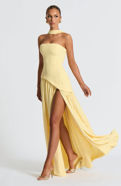 Maliyah | Scarf Maxi Dress - Lora Toronto