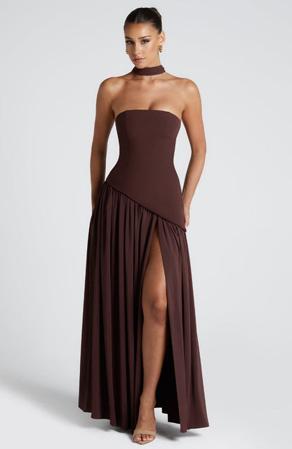 Maliyah | Scarf Maxi Dress - Lora Toronto