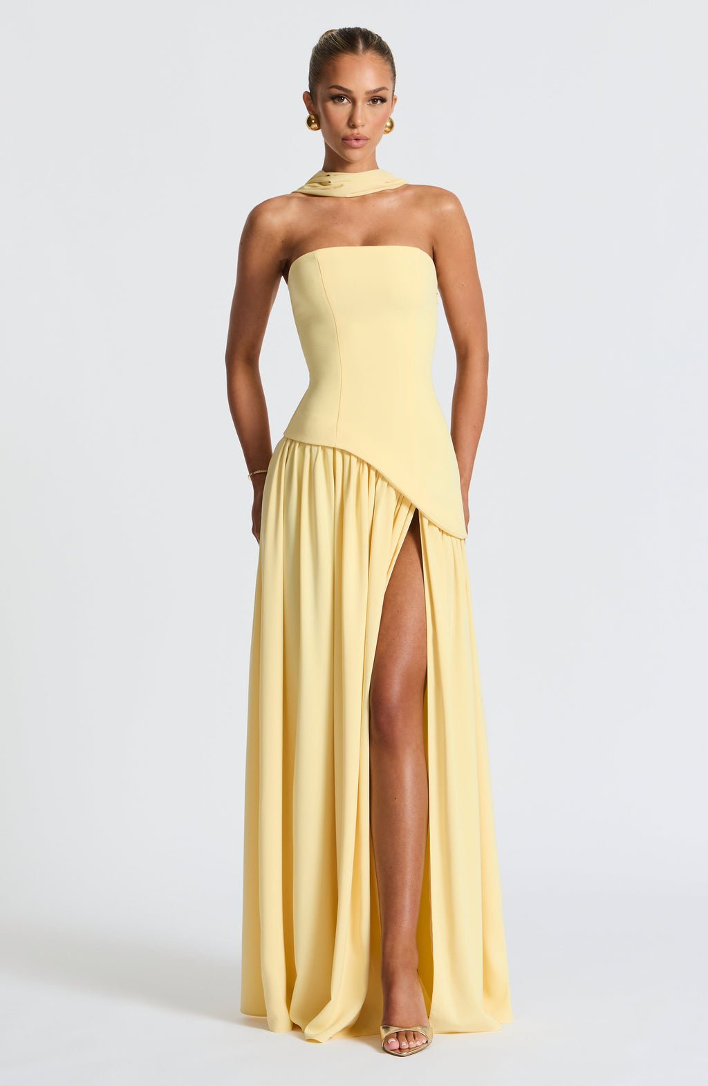 Maliyah | Scarf Maxi Dress - Lora Toronto