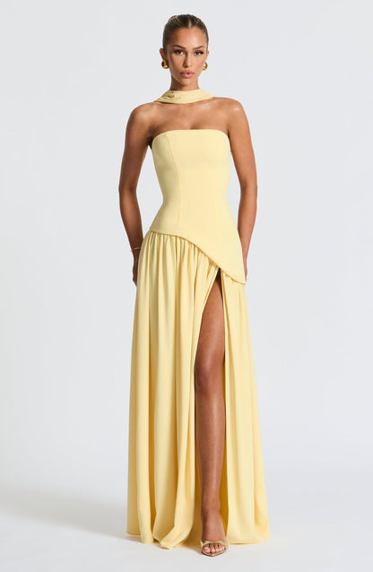 Maliyah | Scarf Maxi Dress - Lora Toronto