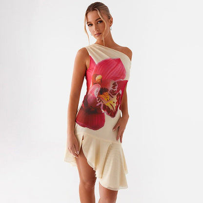 Maren | Floral Print Mini Dress - Lora Toronto