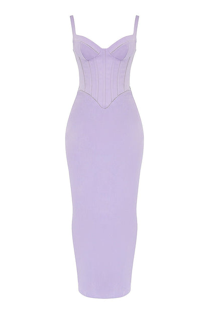 Maya | Bloom of Elegance Satin Dress - Lora Toronto