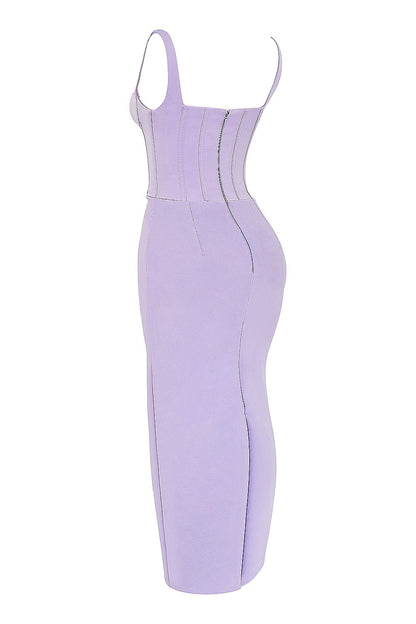 Maya | Bloom of Elegance Satin Dress - Lora Toronto