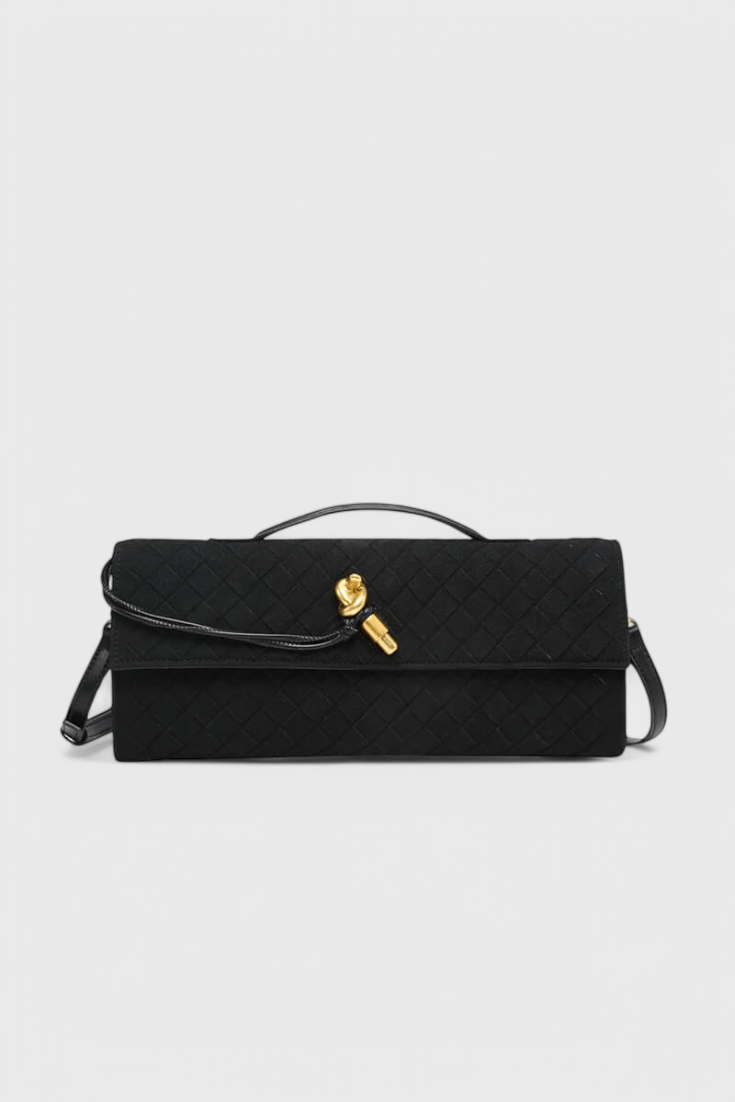 Melanie Classic Suede Shoulder Bag - Lora Toronto