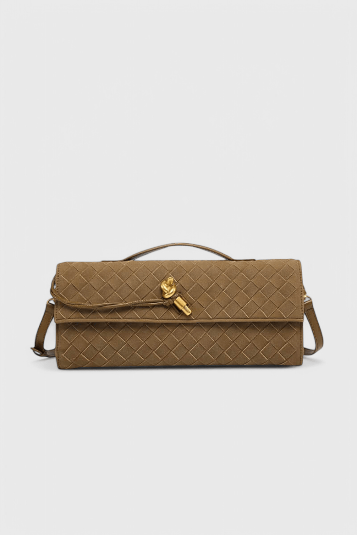 Melanie Classic Suede Shoulder Bag - Lora Toronto