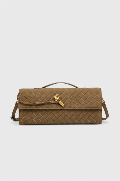 Melanie Classic Suede Shoulder Bag - Lora Toronto