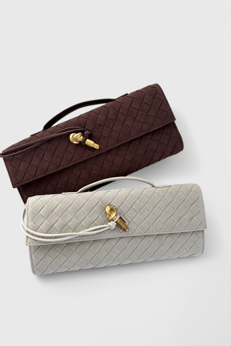 Melanie Classic Suede Shoulder Bag - Lora Toronto