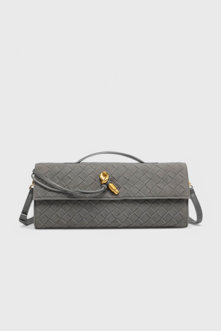 Melanie Classic Suede Shoulder Bag - Lora Toronto