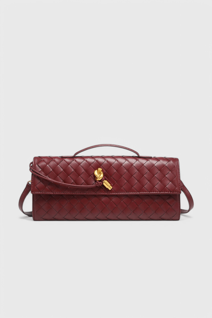 Melanie Clutch with Gold Knot Detail - Lora Toronto
