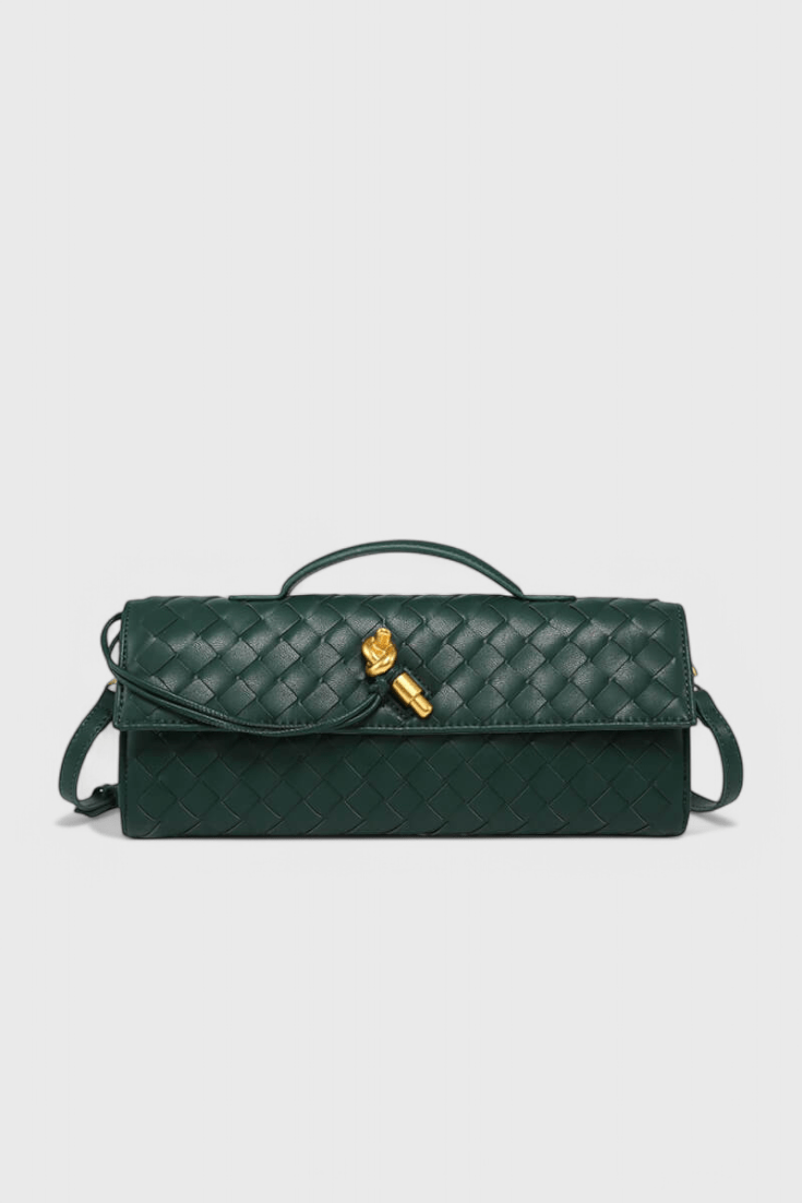 Melanie Clutch with Gold Knot Detail - Lora Toronto