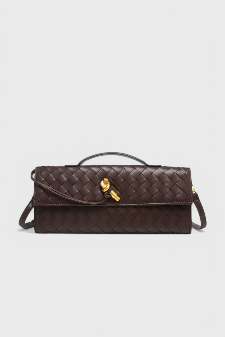 Melanie Clutch with Gold Knot Detail - Lora Toronto