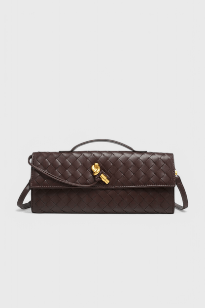 Melanie Clutch with Gold Knot Detail - Lora Toronto