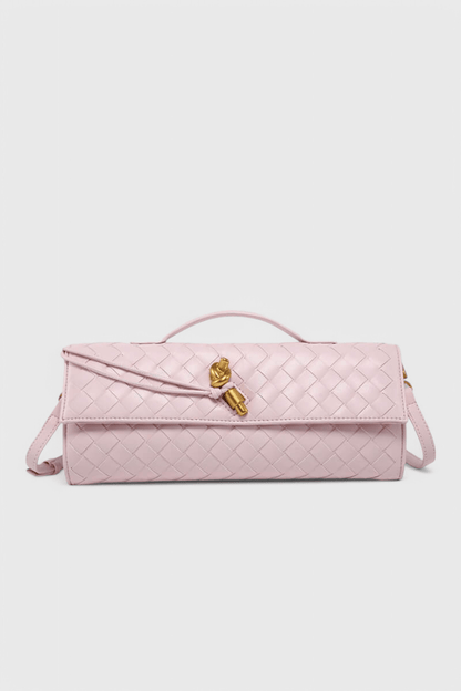 Melanie Clutch with Gold Knot Detail - Lora Toronto