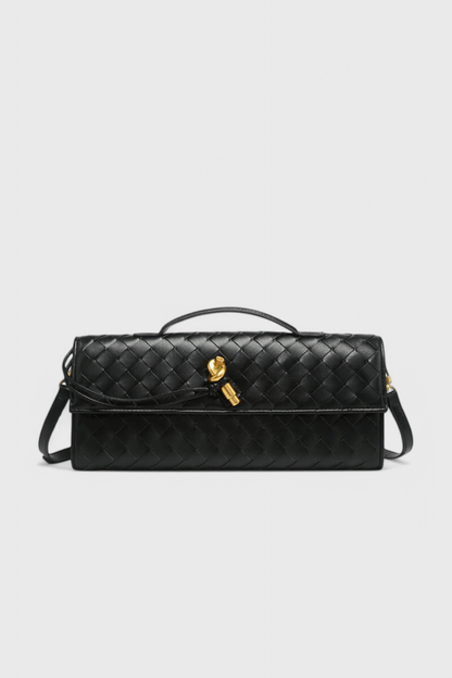 Melanie Clutch with Gold Knot Detail - Lora Toronto