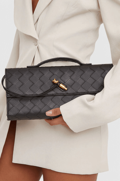 Melanie Clutch with Gold Knot Detail - Lora Toronto