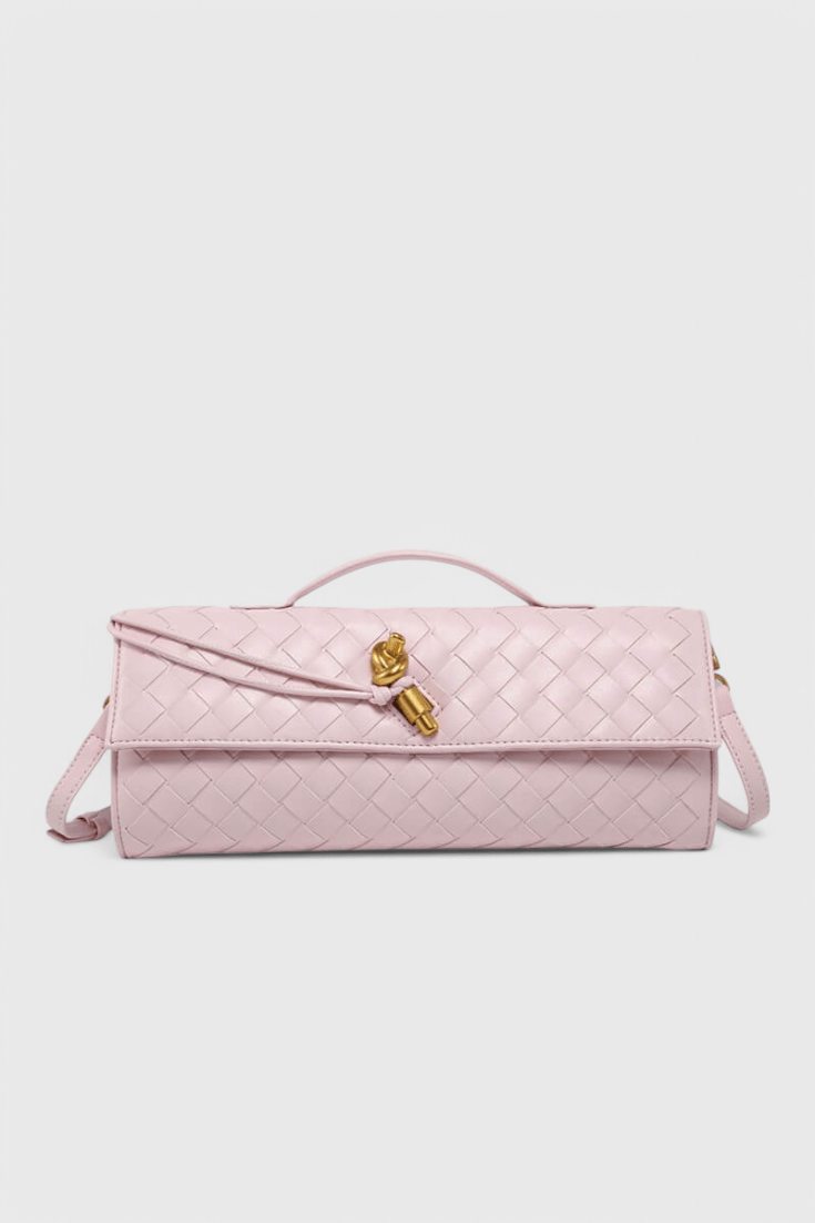 Melanie Clutch with Gold Knot Detail - Lora Toronto