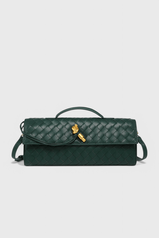 Melanie Clutch with Gold Knot Detail - Lora Toronto