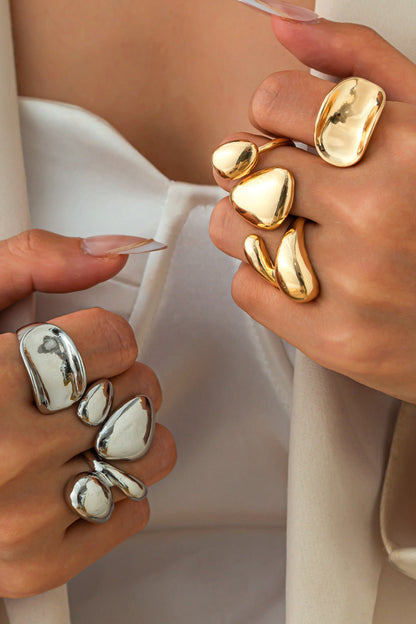 Metal Irregular Rings - Lora Toronto