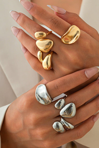 Metal Irregular Rings - Lora Toronto