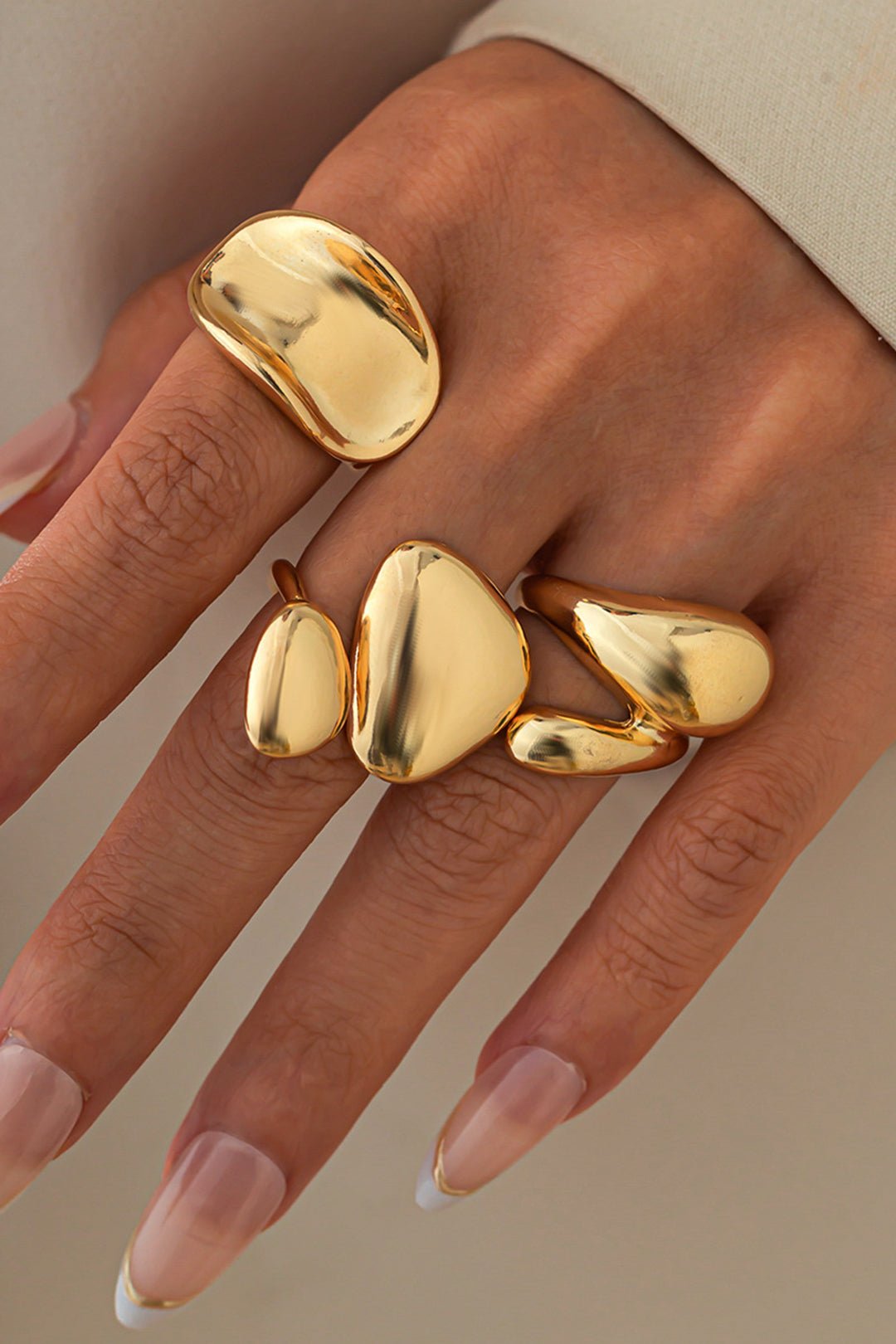 Metal Irregular Rings - Lora Toronto