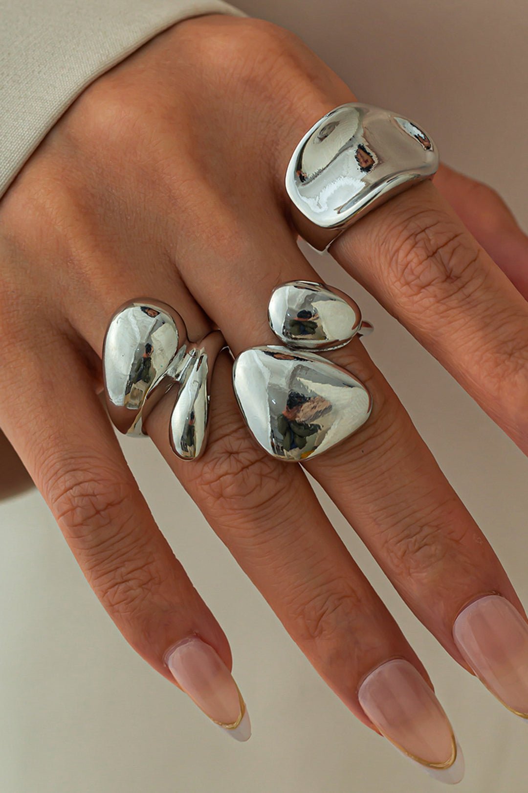 Metal Irregular Rings - Lora Toronto