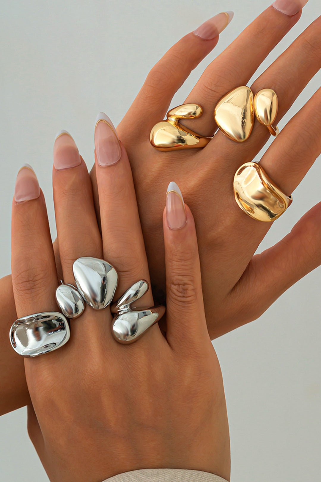 Metal Irregular Rings - Lora Toronto