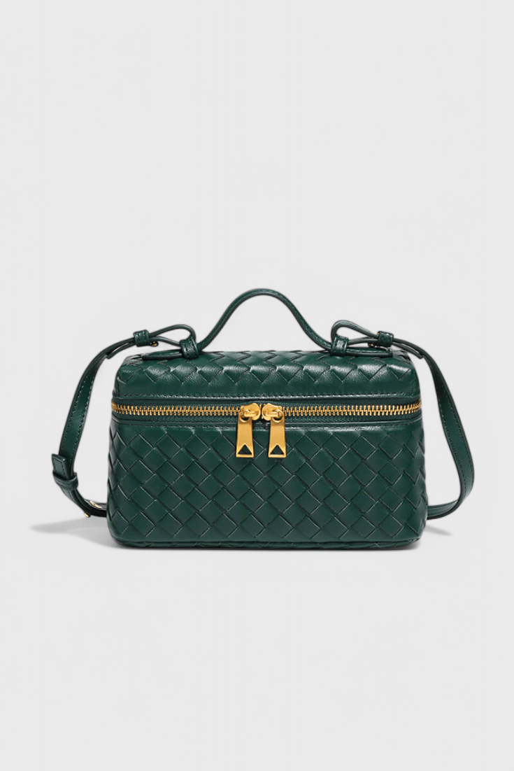 Milla Woven Mini Bag with Gold Hardware - Lora Toronto