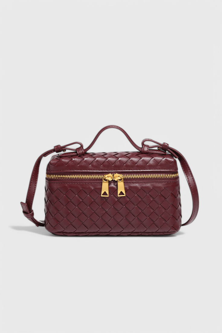 Milla Woven Mini Bag with Gold Hardware - Lora Toronto