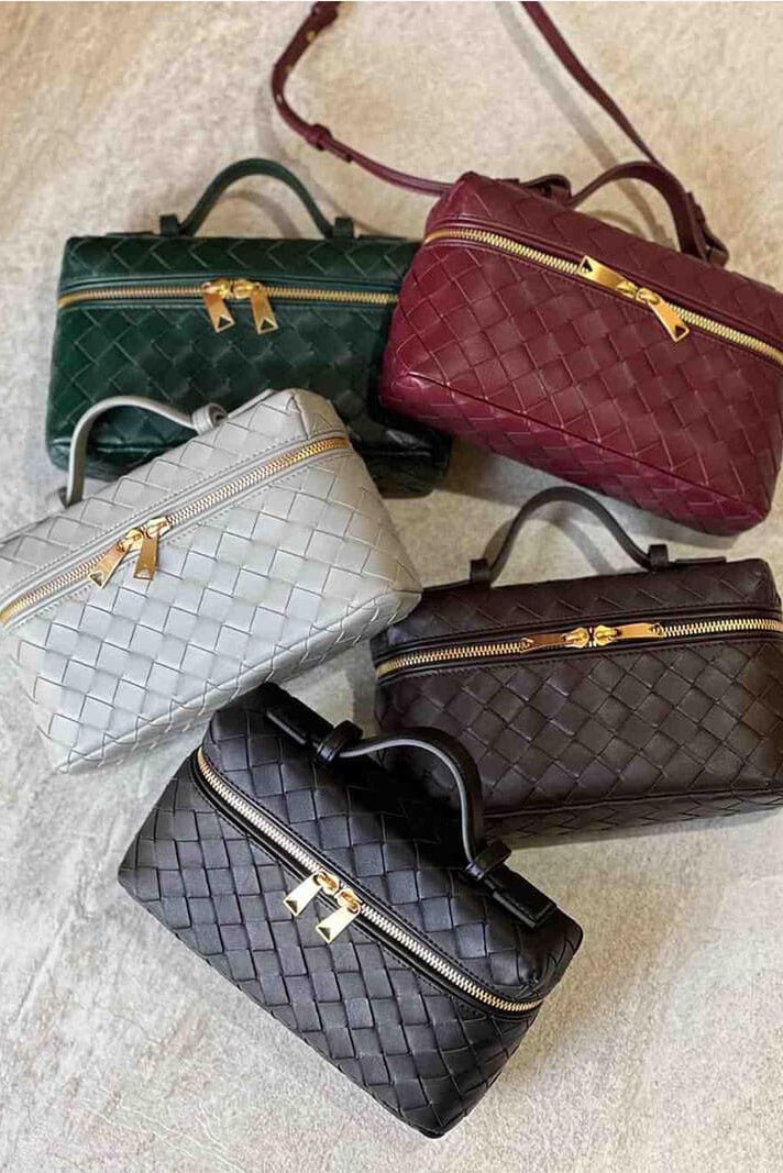 Milla Woven Mini Bag with Gold Hardware - Lora Toronto