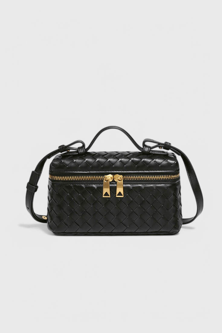 Milla Woven Mini Bag with Gold Hardware - Lora Toronto