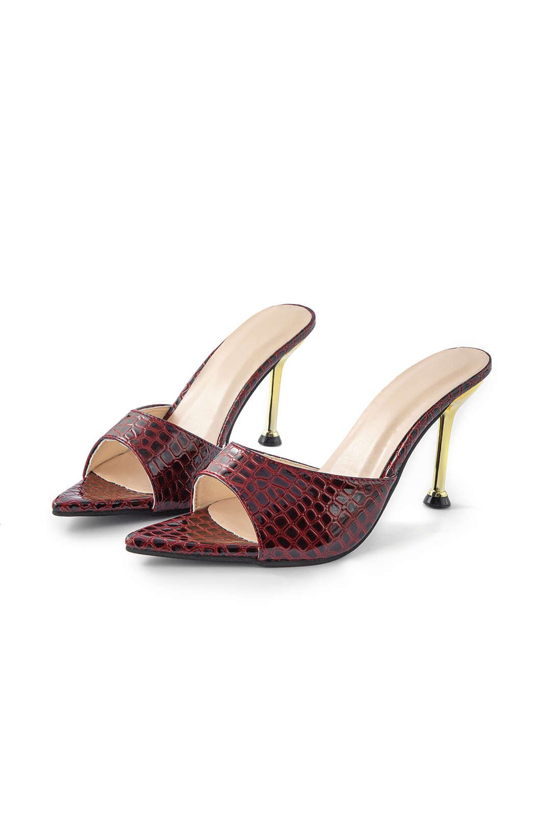 Open Pointed Toe Ankle - strapless High - heeled Sandals - Lora Toronto