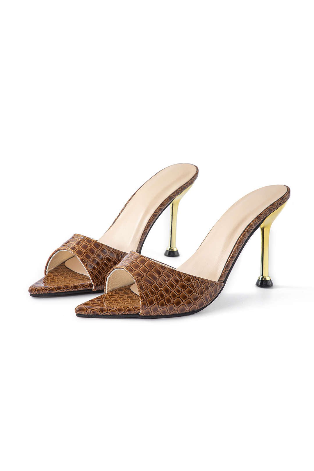 Open Pointed Toe Ankle - strapless High - heeled Sandals - Lora Toronto