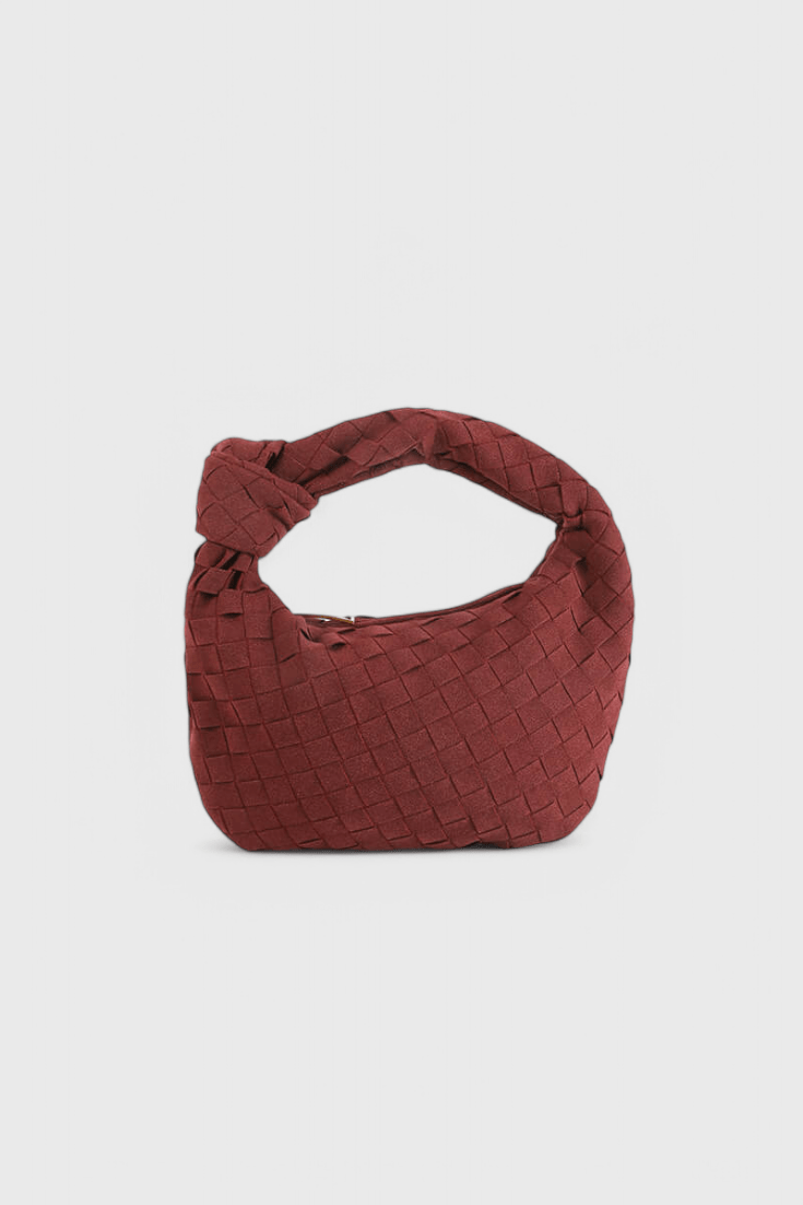 Remi Mini Woven Bag with Knot Detail - Lora Toronto