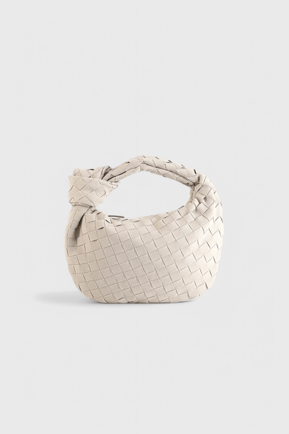 Remi Mini Woven Bag with Knot Detail - Lora Toronto
