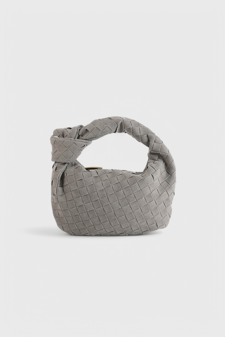 Remi Mini Woven Bag with Knot Detail - Lora Toronto