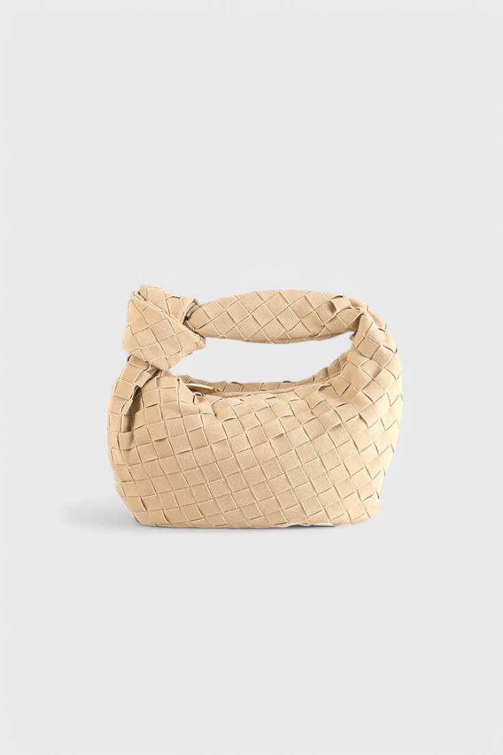 Remi Mini Woven Bag with Knot Detail - Lora Toronto