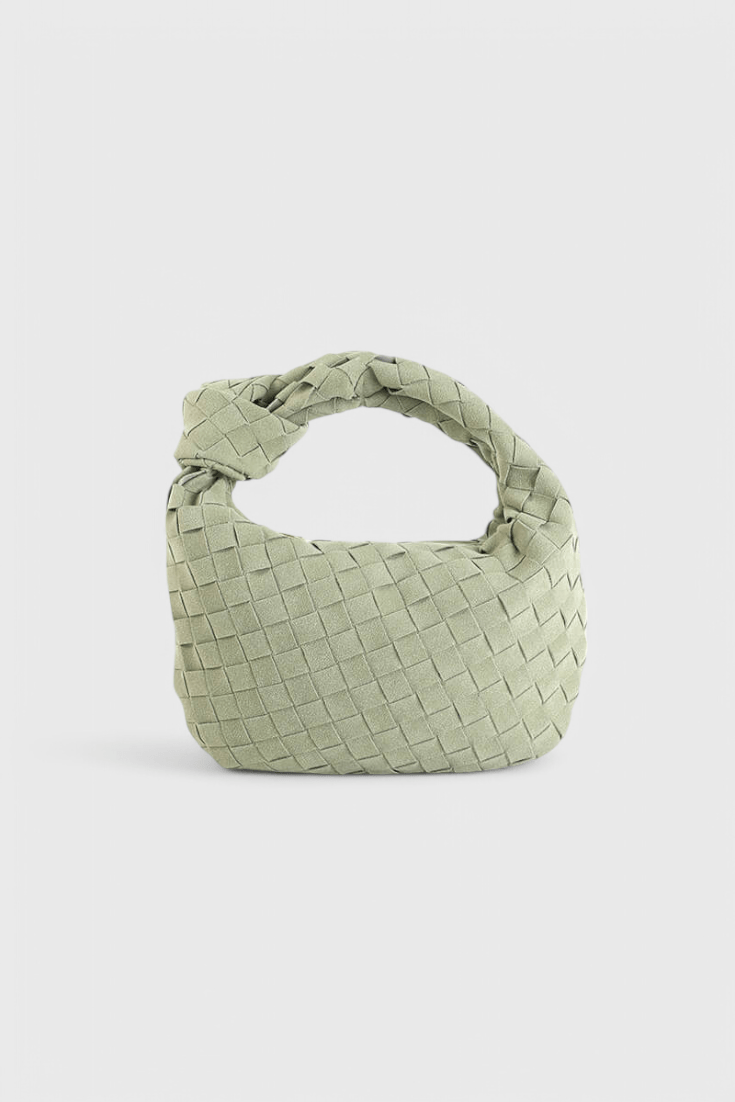 Remi Mini Woven Bag with Knot Detail - Lora Toronto