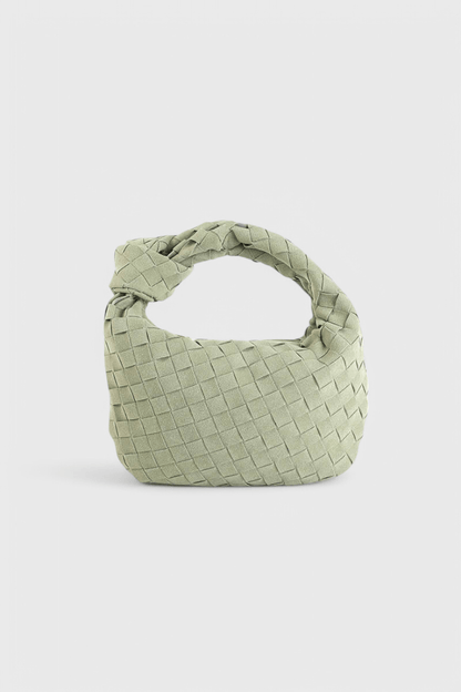 Remi Mini Woven Bag with Knot Detail - Lora Toronto