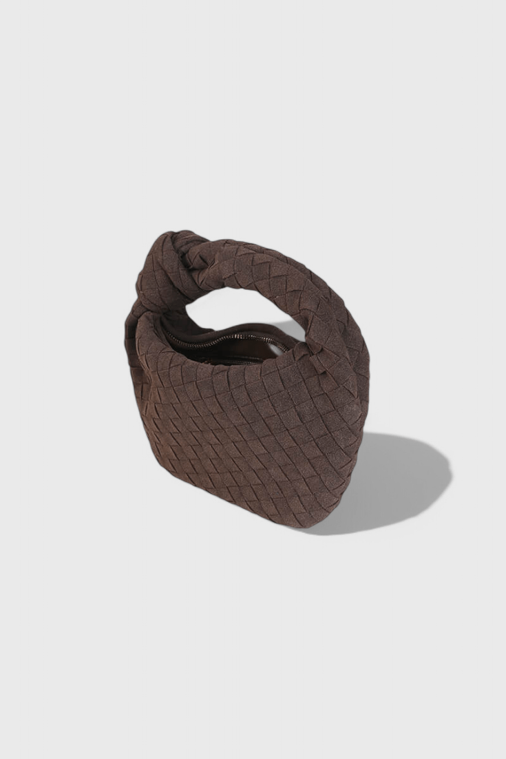 Remi Mini Woven Bag with Knot Detail - Lora Toronto