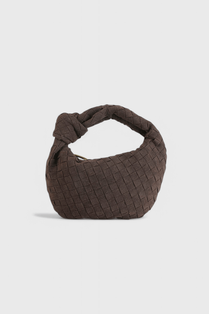 Remi Mini Woven Bag with Knot Detail - Lora Toronto