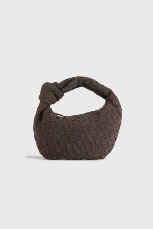 Remi Mini Woven Bag with Knot Detail - Lora Toronto