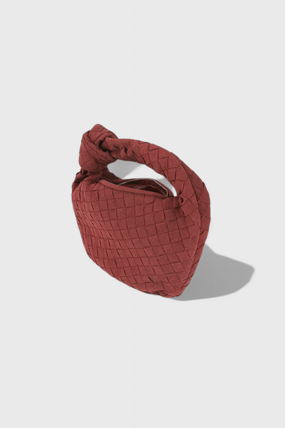 Remi Mini Woven Bag with Knot Detail - Lora Toronto
