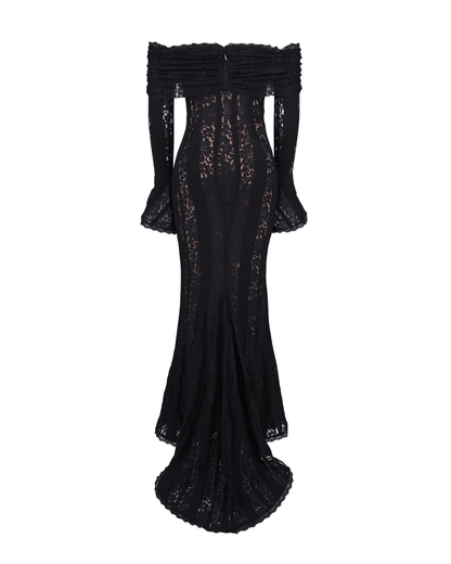 Rosalie | Lace Off - Shoulder Maxi Dress - Lora Toronto