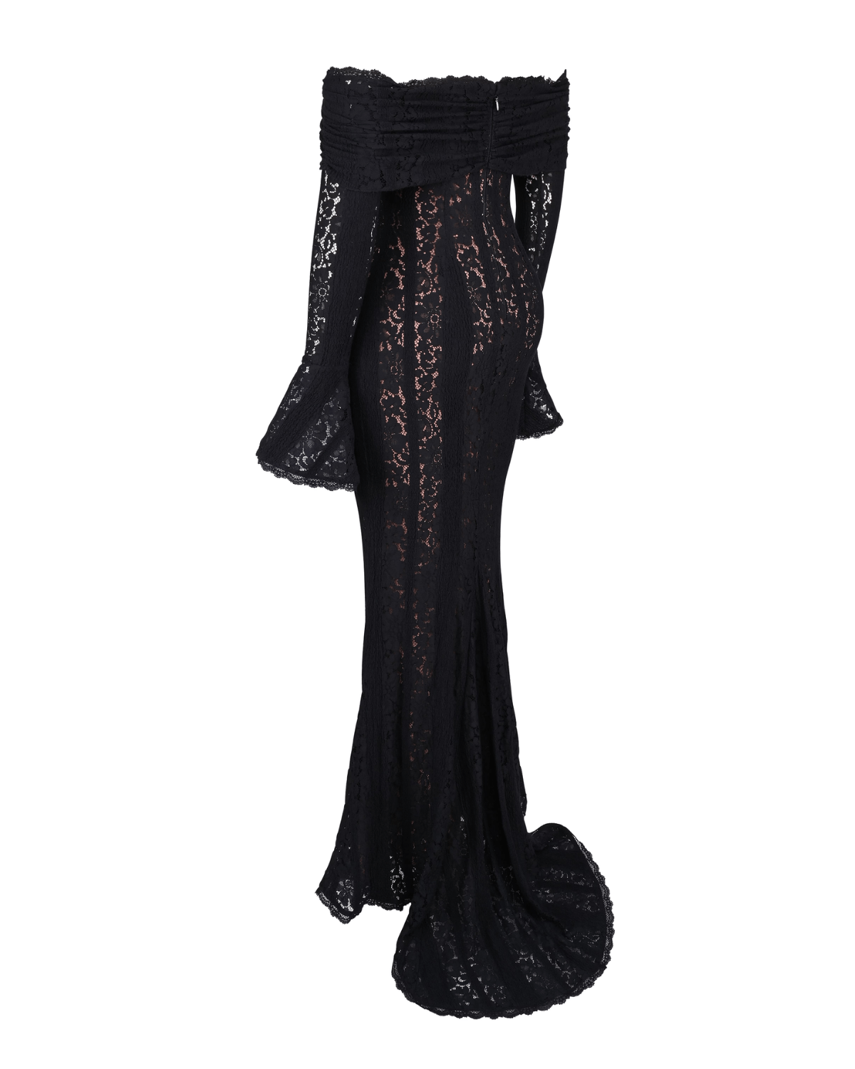 Rosalie | Lace Off - Shoulder Maxi Dress - Lora Toronto